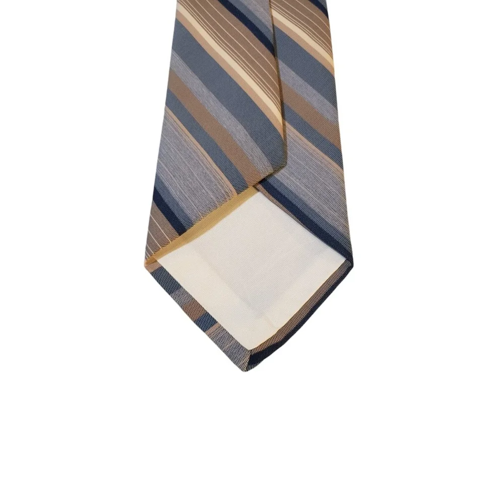 Vintage Diagonal Striped Dayton's Men's Store‎ Blue Tan 70's 80's Retro Neck Tie